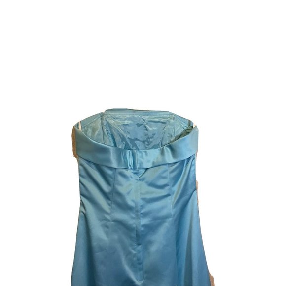 VinatagY2K 90's Urban Girls Teal Princess Prom dress 3/4 Breakfast At Tiffany's - Picture 12 of 12